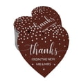 thumbnail image 1 of Inkdotpot Pack Of 100 Thanks From The New Wedding Favor Paper Tags Craft Real Silver Foil Hang Tags, 1 of 6