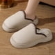 thumbnail image 5 of 2024 zapatillas gruesas de otoño e invierno para mujer, pantuflas cálidas de algodón con suela gruesa para interiores y exteriores 4,0, 5 of 5