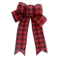 thumbnail image 2 of 6 Pack Wreath Bows for Christmas Outdoor Decorations, Velvet Ribbons for Crafts, Xmas Holiday Gifts Present Wrapping, 9x7 Inch, 2 of 9