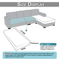thumbnail image 2 of Skksst Stretch Jacquard Sofa Cover Sectional Couch Slipcover Furniture Protector, 3 Seaters, 2 of 7