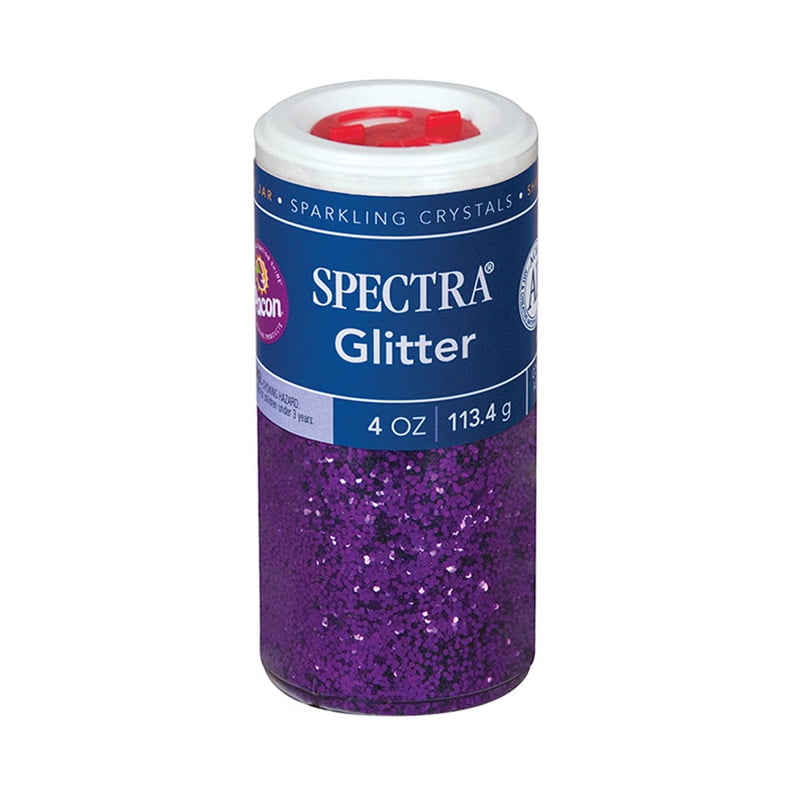 Pacon Spectra Glitter Sparkling Crystals, 4 oz., Purple