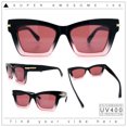 thumbnail image 2 of Womens Nerdy Thick Horn Rim Cat Eye Hipster Plastic Sunglasses Black Pink - Burgundy, 2 of 8