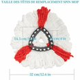 thumbnail image 2 of 3 pack (Rouge) de Recharge Balai compatible vileda Mop Recharge/Turbo compatible vileda 2en1 Mop Turbo4, 2 of 5