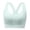 Mint Green, variant on Sports Bras for Women Binder Bra Ladies Trendy V-neck Large Size without Steel Ring Wide Shoulder Strap Sleeveless Style Crossing Beautiful Back Everyday Bras Navy 2X