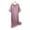 Purple, variant on TMOYZQ Cotton Nightgowns for Women Short Sleeve Crew Neck Thin Nightdress Breathable Solid Long Sleep Dress Loose Fit Non See Through Loungewear