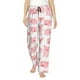 thumbnail image 1 of Balery Kawaii Pigs Pantalones de pijama para mujer, pijamas ultraligeros, pantalones de estar por casa-Large, 1 of 6