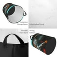 thumbnail image 2 of Balery Futuristic Robot Hummingbird Cesta de ropa redonda con asas, impermeable, independiente, para ropa, juguetes, dormitorio y familia-Medium, 2 of 6