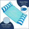 thumbnail image 2 of Hamaca Pool Float Aqua Monterey, paquete de 2, azul claro/azul marino, 2 of 6