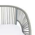 thumbnail image 5 of Safavieh  Outdoor Living Werner 4-Piece Patio Set Grey Wicker/White Cushion, 5 of 5