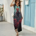 thumbnail image 6 of Octopus in The Mysterious Ocean Sleeveless Dress Female Clothing Dress Women Summer 2025 Dress, 6 of 7