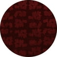 thumbnail image 1 of Ahgly Company Indoor Round Abstract Red Modern Area Rugs, 7' Round, 1 of 4