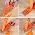 thumbnail image 4 of Rallador de frutas y verduras con marco de plástico multifuncional para cocina, rebanador, pelador, raspador de Metal, trituradora, herramienta para tallar Adepaton CPB-DE-LYY2176-1, 4 of 5