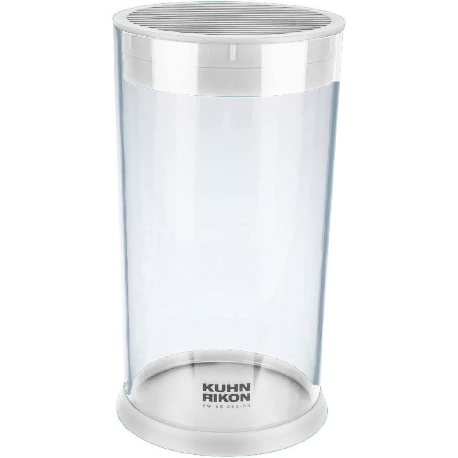 Tilldsd Easy Clean Clear Round Knife Block (White)