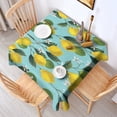 thumbnail image 2 of Yellow Lemon Fruit Flowers Square Tablecloth,Waterproof Square Table Cover,Wipeable Spillproof Washable Table Cover for Home Kitchen Party Decor 42"X42"(107x107cm), 2 of 6