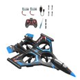 thumbnail image 2 of Avión RC con control remoto, planeador de pasatiempo, acrobacias, regalos para niños, anticaídas Azul con 2 pilas, 2 of 9
