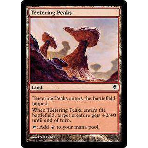 MtG Zendikar Common Teetering Peaks (Foil) #226