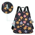 thumbnail image 4 of Travel Backpack for Women Large Capacity College Bags Multi-pocket Casual Daypacks 15 Inch Cartoon Flowers and Dots, 4 of 7