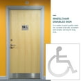 thumbnail image 2 of Fauteuil Roulant Design Simple Panneau de Toilette pour Handicapés 1Pcs 5.11x4.52x0.06 Pouces pour Espaces Publics, 2 of 6