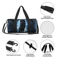 thumbnail image 6 of Fotbe Night Scene of Wolves Pattern Foldable Sports Gym Bag with Wet Dry Pocket, Ultralight Travel Bag, Large Capacity Duffel Bag, Splash Proof Carry on Bag, Overnight Bag, Weekender Bag, 6 of 8