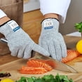 thumbnail image 3 of Gants de Protection Gris Moyen avec Résistance aux Coupures, Lavables en Machine, 3 of 6
