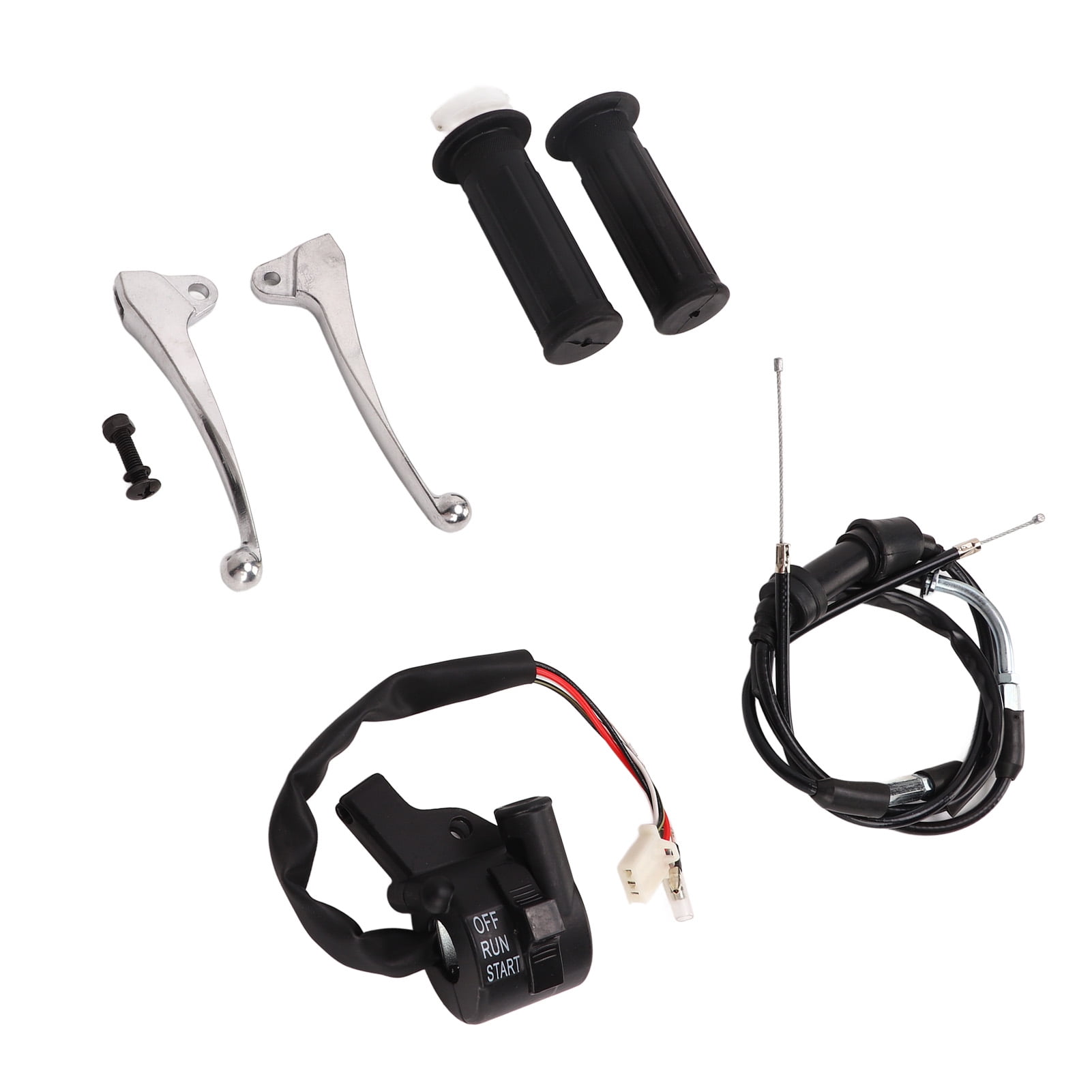 Handlebar Start Kill Switch, Sturdy Throttle Cable Handle Grip Kit