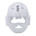 thumbnail image 4 of Casco de Karate, protección para la cabeza, cobertura completa para niños y adultos, casco de boxeo ligero, cubierta facial para agarre MMA Muay Thai Blanco L, 4 of 9