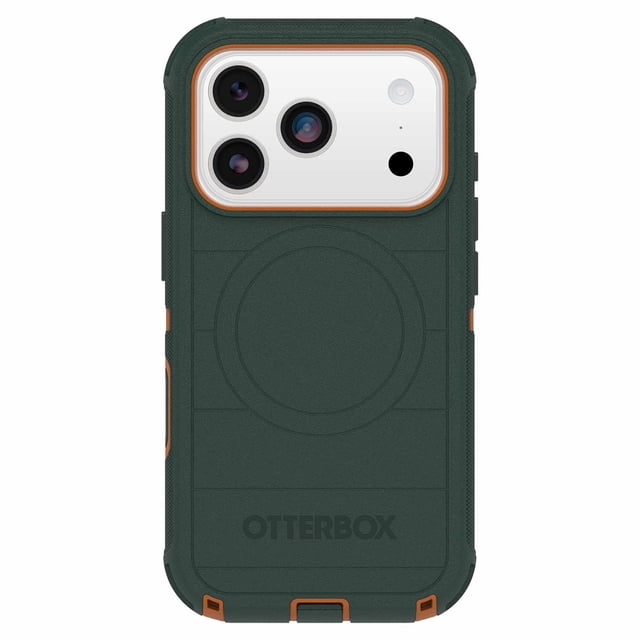 OtterBox Étui Defender Pro MagSafe avec Contrôle de la Caméra Coopersmith (Vert) pour iPhone 17 Pro