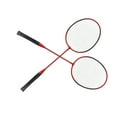 thumbnail image 1 of Sports Badminton Racket, Offensive Comfortable Grip High Hardness Robust Badminton Racket Set with Storage Bag for Outdoor Red,Blue, 1 of 7