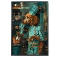 thumbnail image 2 of Funny Dog Kitchen Wall Art - Dining Room Wall Decor - Poodle Cooking Food Canvas Prints for Farmhouse Kitchen Decor, Modern Restaurant Painting Artwork, 2 of 6