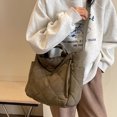 thumbnail image 2 of Women Quilted Tote Bag Puffer Hobo Handbag Lightweight Padding Shoulder Bag Nylon Padded Crossbody Purse - Olive green, 2 of 6