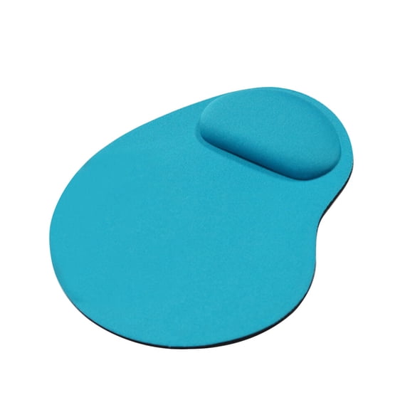 Soimiss Blue Ergonomic Mouse Pad with Wrist Rest Made from Silicone Fabric and PU for Comfortable Computer Use