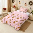 thumbnail image 2 of Erosebridal Gingerbread Cookies Full Size Comforter Sets 3-Piece,Christmas Baking Bedding Comforter Set,Light Pink,Reversible,1 Comforter and 2 Pillowcases, 2 of 6