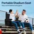 thumbnail image 3 of SPECSTAR Stadium Seats with Back Support and Cushion, 2 Pack Portable Bleacher Chairs with Cup Holder and Shoulder Strap, 3 of 9