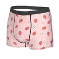 thumbnail image 5 of Goofa Floral Strawberr Printed Men's Boxer Briefs Underwear, Moisture-Wicking Underwear, Trunk,Soft and Breathable Cotton Underwear-Large, 5 of 9