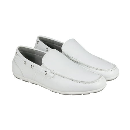mens white dress loafers gbx ludlam mens white leather casual dress slip on loafers mens white dress loafers gbx ludlam mens white leather casual dress slip on loafers