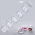 thumbnail image 3 of xianyou-5 Ensemble de Contenants Ronds en Plastique Empilables à 7 Couches, Bocaux Cosmétiques Empilables, Boîte à Pilules, Bocaux de Rangement Ronds en Plastique Transparent avec Couvercle à Vis pour Perles, Boutons, Petits Objets de Bijoux, 3 of 4