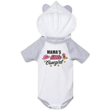 

Inktastic Mamas Little Cowgirl with Cowgirl Hat and Boots Gift Baby Girl Bodysuit