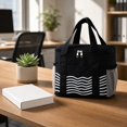 thumbnail image 6 of Insulated Lunch Bag | Black Canvas Lunch Bag for Work Commute Daily Use | Reusable Insulated Cooler Bag for Adults, 6 of 6