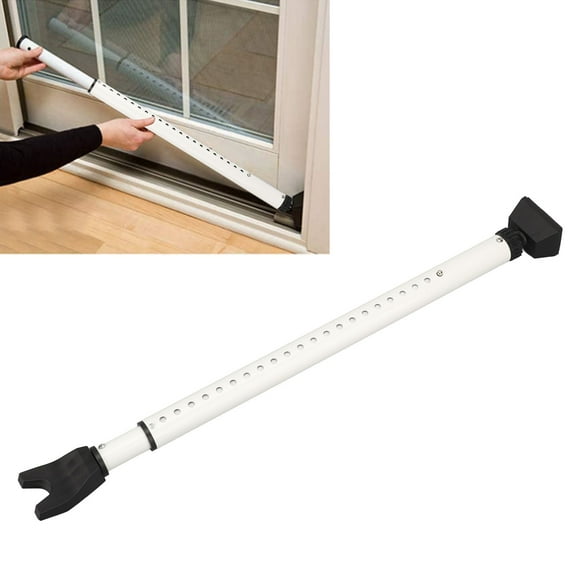 Adjustable Door Security Bar, Adequate Resistance Alloy Steel Extendable Sliding Door Security Bar Prevent Disturbing For Home