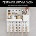 thumbnail image 4 of Pegboard Wall Organizer Kit for Kitchen Storage 1Set White Plastic, 4 of 4