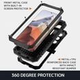 thumbnail image 2 of Compatible Samsung Galaxy S24 Plus Metal Phone Case with Screen Protector,Aluminium Full Body Case Samsung Galaxy S24+ Case with Strap Cases for Samsung Galaxy S24 Plus Case with Kickstand Black, 2 of 7