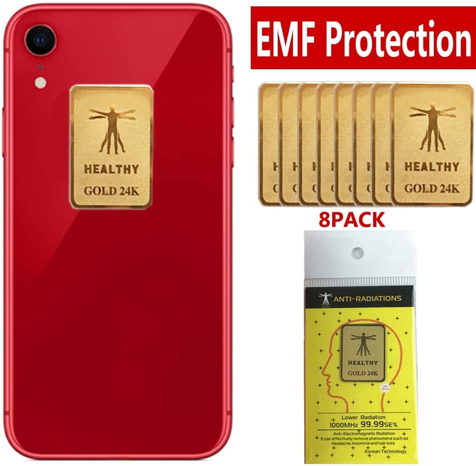 iPad Slim 8pcs Laptop iPhone EMF Protection Shield,EMR Blocker Device Neutralizer Anti Radiation Cell Phone Sticker for All EMF Devices-WiFi