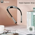 thumbnail image 6 of Glocusent LED Neck Book Light for Reading in Bed, Rechargeable Around Neck Reading Light with 3 Amber Colors & 6 Brightness Dimmable, Bendable Arms, Long Lasting Battery Operated, Perfect for Reading, 6 of 6