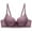 Purple, variant on Amidoa Push-up Bras for Women Beige Underwire Full-Figure Cheeky Bra Women's Lingerie L