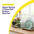 thumbnail image 2 of Juego de escurridores de platos Sweet Home Collection que ahorra espacio, 2 of 6