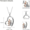 thumbnail image 2 of S925 Sterling Silver Infinity Love Heart Necklaces for Women Grandma Granddaughter Cute I Love You Forever CZ Chain Pendant Necklace Christmas Birthday Jewelry Gifts for Mom Dad Daughter, 2 of 12