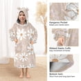thumbnail image 4 of joogoo Blanket Hoodie for Flower Pattern Oversize Sweatshirt 3-14 YR L, 4 of 7
