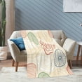 thumbnail image 4 of XMXT Throw Blanket, Colorful Shell Texture Flannel Blanket for Bed Sofa, 50 x 70 inches, 4 of 9