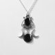 thumbnail image 3 of Fashion Black/red/purple Triple Moon Pendant Necklace Jewelry, 3 of 4