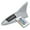 Silver, variant on Pebbuoy Solar Shark Fins Antenna Light with Remote Control Super Bright Adhesive Universal SUV Van Auto 13 LED Warning Roof Lamp